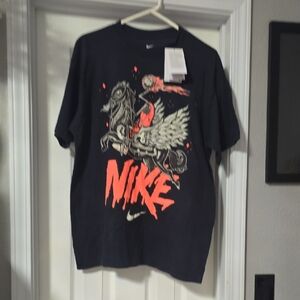 Nike Black T-Shirt with Bold Graphic